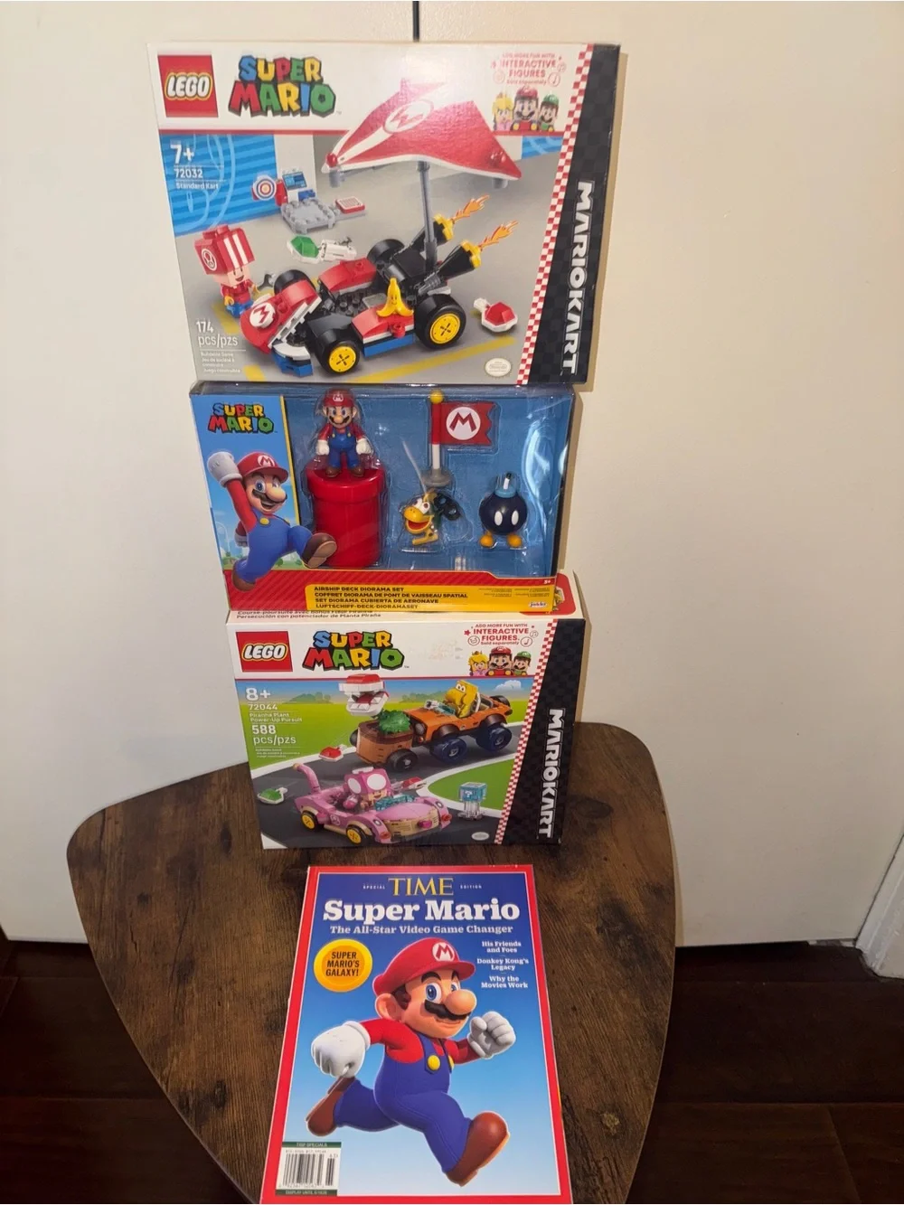 LEGO Super Mario Kart Building Toy Sets and Magazine